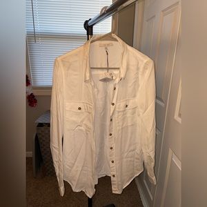NWT White Button Up